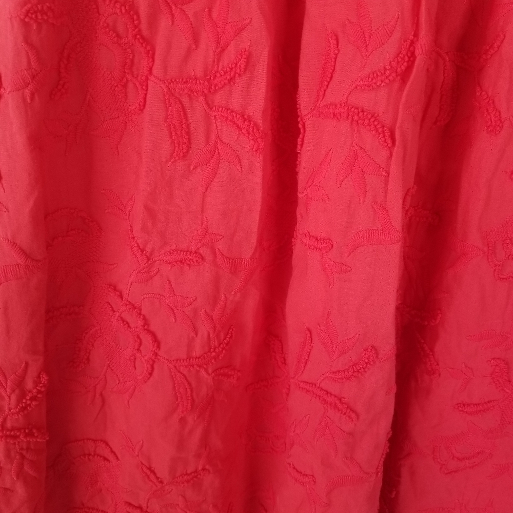 Ted Baker Lorene Halter Neck Fit & Flare Dress Red Size 3 Embroidered - Picture 12 of 16